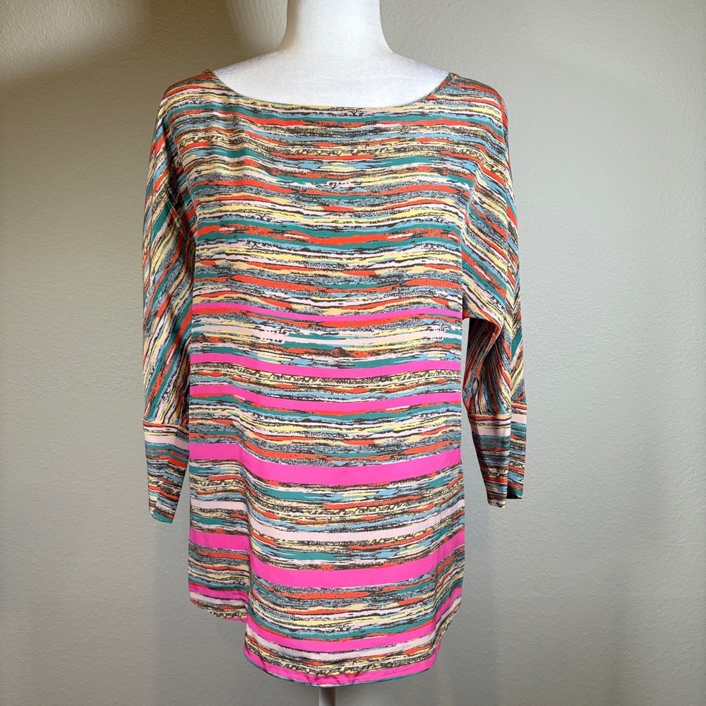 Thakoon Multicolor Silk Pullover Silk Top Size 6